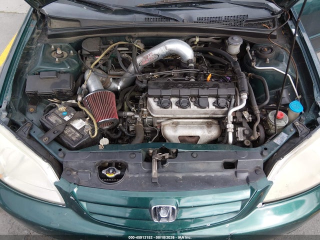 2001 Honda Civic Lx მანქანა იყიდება აუქციონზე, vin: 2HGES16571H507355, აუქციონის ნომერი: 45913152