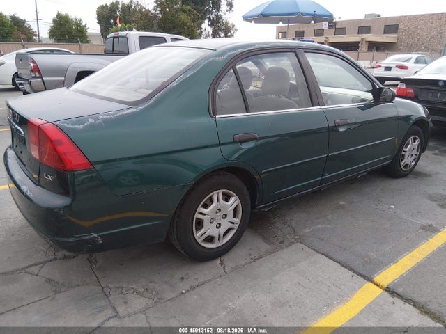 2001 Honda Civic Lx მანქანა იყიდება აუქციონზე, vin: 2HGES16571H507355, აუქციონის ნომერი: 45913152