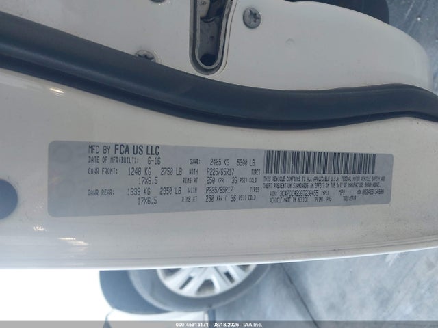 Dodge JOURNEY SE 2016 3C4PDCAB3GT230455 Image 9