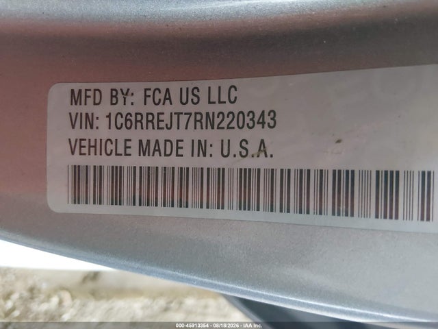 Продаж на аукціоні авто 2024 Ram 1500 Laramie  4x2 5'7 Box, vin: 1C6RREJT7RN220343, номер лоту: 45913354