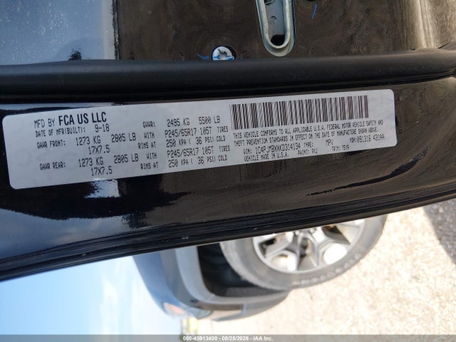 45913400 :رقم المزاد ، 1C4PJMBXXKD314134 vin ، 2019 Jeep Cherokee Trailhawk 4x4 مزاد بيع