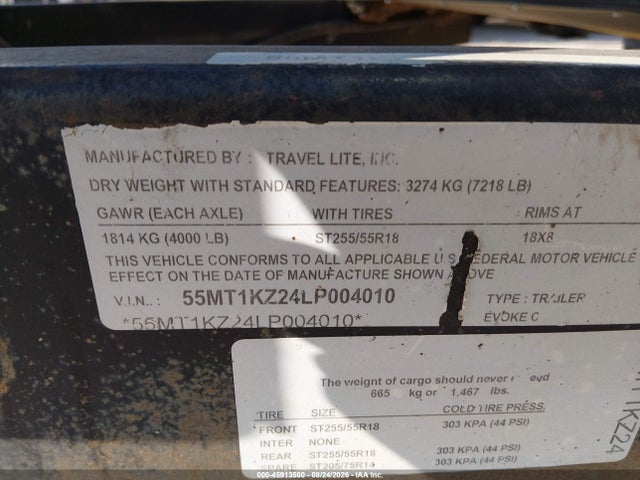 Travel Lite Other 2020 55MT1KZ24LP004010 Image 9