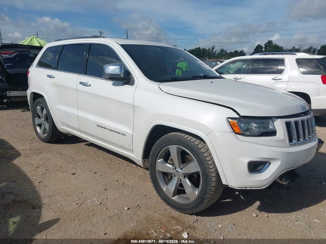 2016 Jeep Grand Cherokee Overland მანქანა იყიდება აუქციონზე, vin: 1C4RJFCGXGC445631, აუქციონის ნომერი: 45913671
