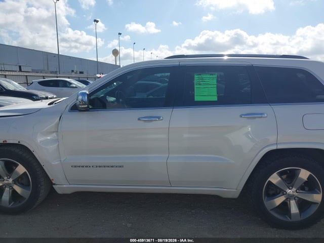 2016 Jeep Grand Cherokee Overland მანქანა იყიდება აუქციონზე, vin: 1C4RJFCGXGC445631, აუქციონის ნომერი: 45913671