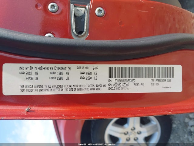 Aukcja sprzedaży 2008 Dodge Caliber Sxt, vin: 1B3HB48B18D503827, numer aukcji: 45913695