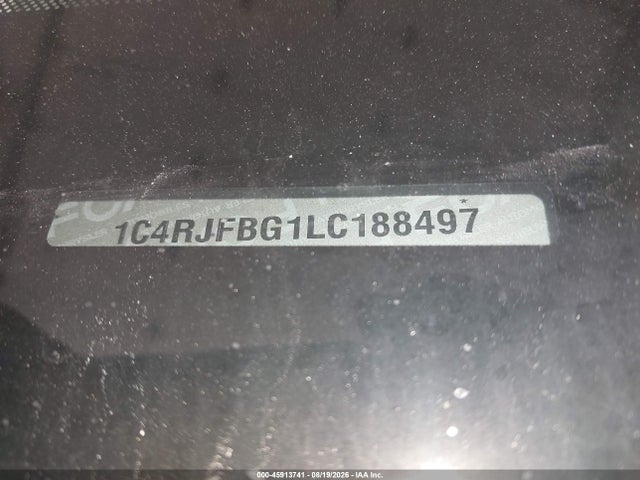 Продаж на аукціоні авто 2020 Jeep Grand Cherokee Limited X, vin: 1C4RJFBG1LC188497, номер лоту: 45913741