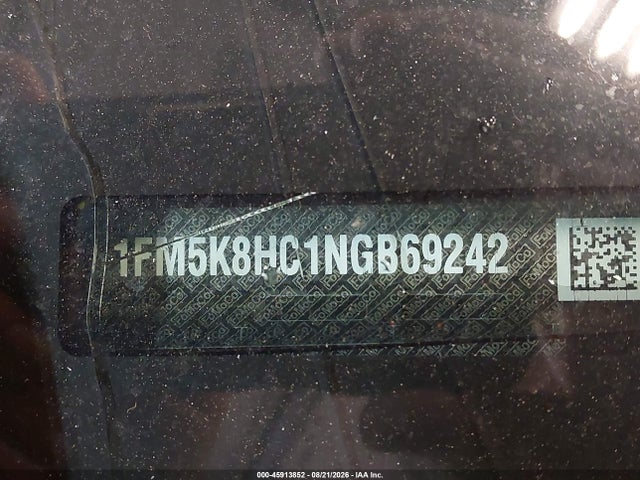 Продажа на аукционе авто 2022 Ford Explorer Platinum, vin: 1FM5K8HC1NGB69242, номер лота: 45913852