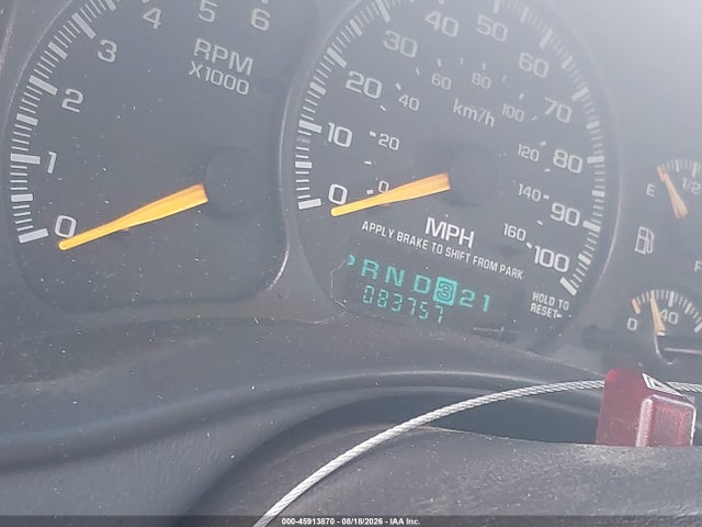 2000 Chevrolet Silverado 1500 Ls მანქანა იყიდება აუქციონზე, vin: 1GCEK14TXYE358909, აუქციონის ნომერი: 45913870