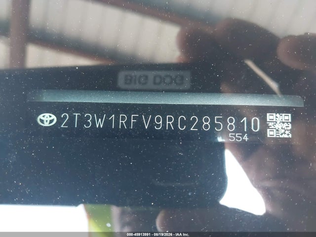 2024 Toyota Rav4 Xle მანქანა იყიდება აუქციონზე, vin: 2T3W1RFV9RC285810, აუქციონის ნომერი: 45913991