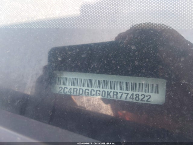 2C4RDGCG0KR774822 Dodge Grand Caravan Sxt