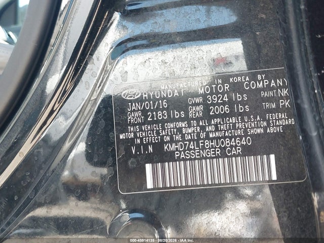 Hyundai ELANTRA SE 2017 KMHD74LF8HU084640 Image 9