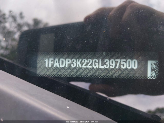 45914287 :رقم المزاد ، 1FADP3K22GL397500 vin ، 2016 Ford Focus Se مزاد بيع