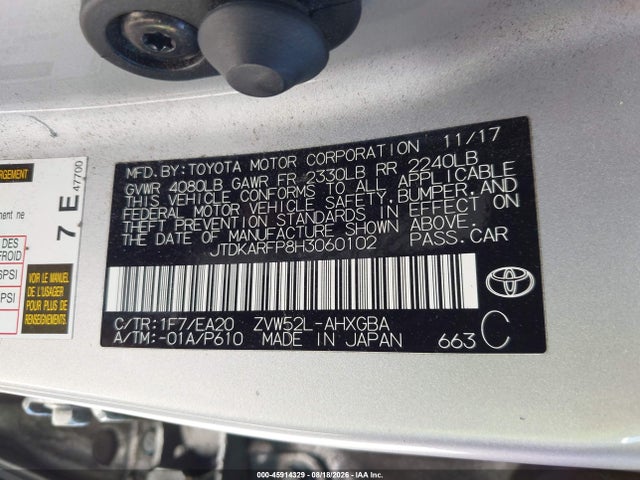 Toyota Prius Prime Premium 2017 JTDKARFP8H3060102 Image 9