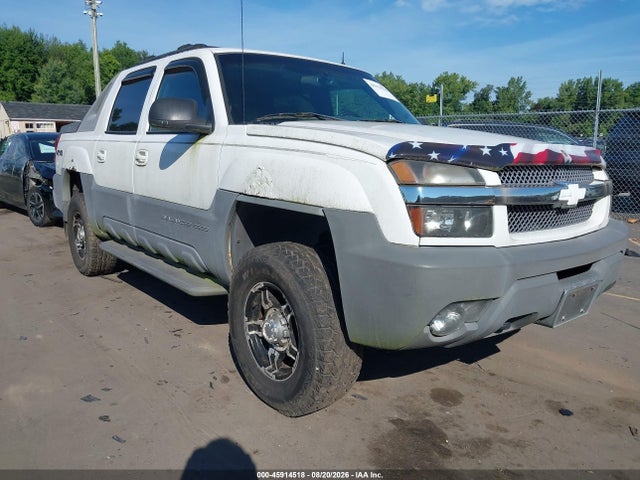 2002 Chevrolet Avalanche 2500 მანქანა იყიდება აუქციონზე, vin: 3GNGK23G42G180585, აუქციონის ნომერი: 45914518