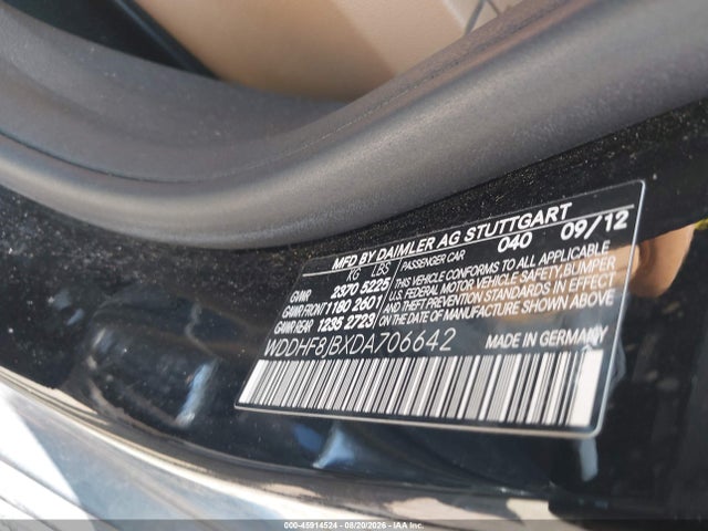 Aukcja sprzedaży 2013 Mercedes-benz E 350 4matic, vin: WDDHF8JBXDA706642, numer aukcji: 45914524
