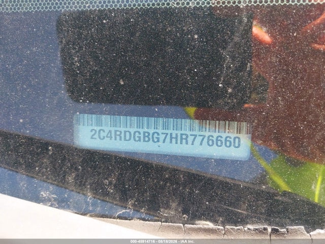 45914716 :رقم المزاد ، 2C4RDGBG7HR776660 vin ، 2017 Dodge Grand Caravan Se مزاد بيع