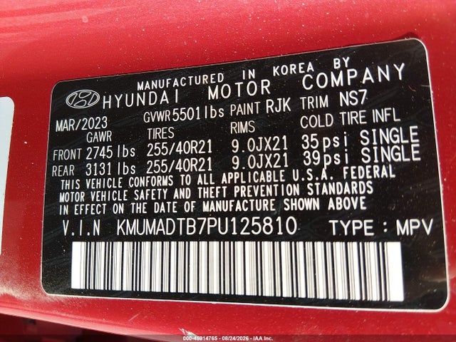 Продаж на аукціоні авто 2023 Genesis Gv70 2.5t Awd, vin: KMUMADTB7PU125810, номер лоту: 45914765