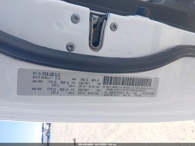 RAM 1500 Tradesman 2016 1C6RR7KG7GS362512 Image 9