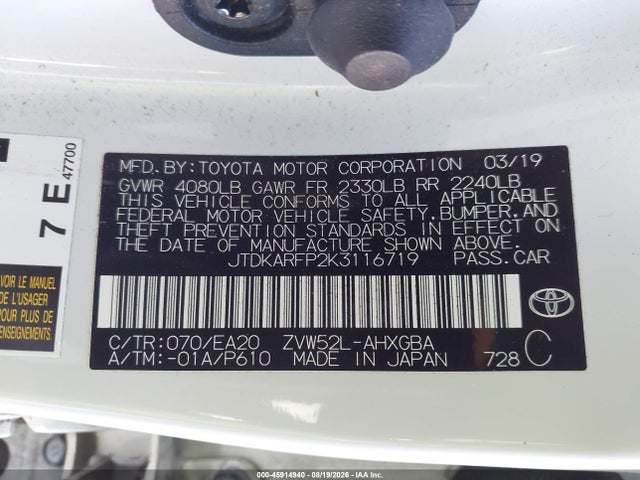 Toyota Prius Prime Advanced 2019 JTDKARFP2K3116719 Image 9