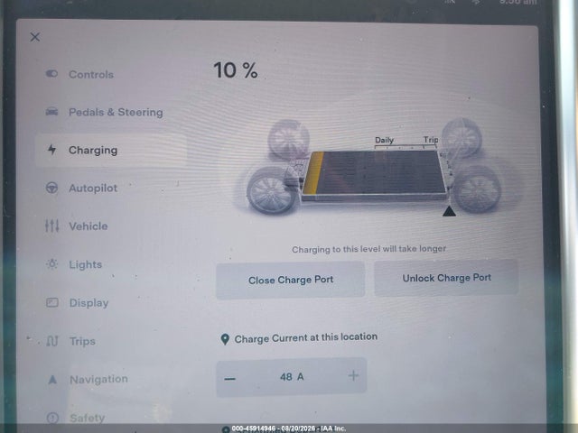 Продаж на аукціоні авто 2017 Tesla Model S 60/75, vin: 5YJSA1E18HF204622, номер лоту: 45914946