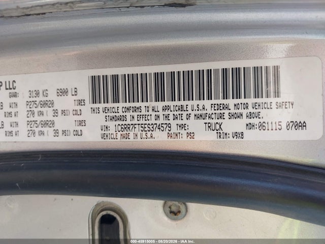 RAM 1500 Express 2014 1C6RR7FT5ES374579 Image 9