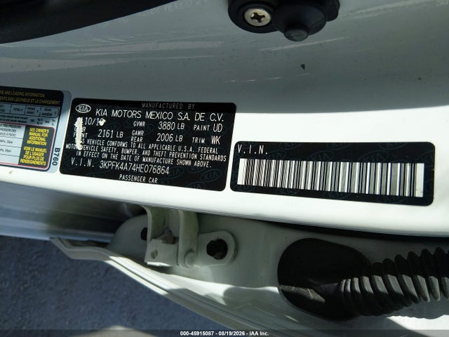 KIA FORTE LX 2017 3KPFK4A74HE076864 Image 9
