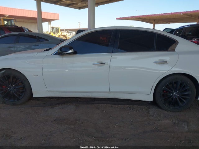 2018 Infiniti Q50 3.0t Luxe მანქანა იყიდება აუქციონზე, vin: JN1EV7AP7JM354056, აუქციონის ნომერი: 45915185