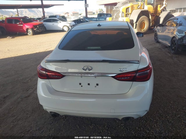 2018 Infiniti Q50 3.0t Luxe მანქანა იყიდება აუქციონზე, vin: JN1EV7AP7JM354056, აუქციონის ნომერი: 45915185