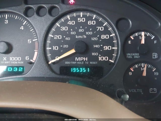 45915188 :رقم المزاد ، 1GNDT13W3X2205557 vin ، 1999 Chevrolet Blazer Ls مزاد بيع