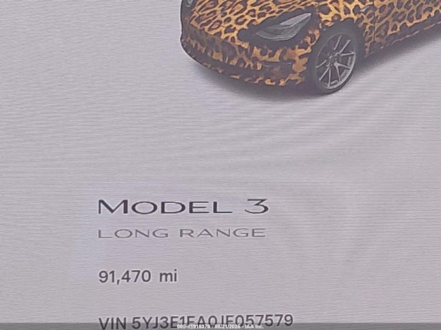 45915379 :رقم المزاد ، 5YJ3E1EA0JF057579 vin ، 2018 Tesla Model 3 Long Range/mid Range مزاد بيع