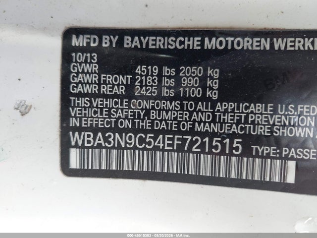 Продаж на аукціоні авто 2014 Bmw 428i Xdrive, vin: WBA3N9C54EF721515, номер лоту: 45915383