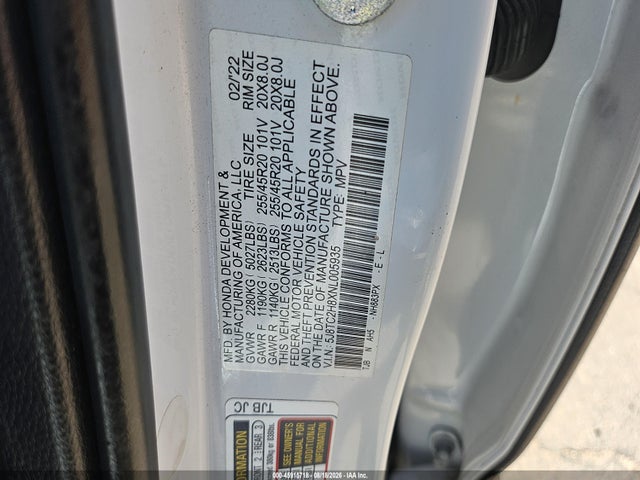 Продажа на аукционе авто 2022 Acura Rdx A-spec Advance Package/pmc Edition, vin: 5J8TC2H8XNL005935, номер лота: 45915718
