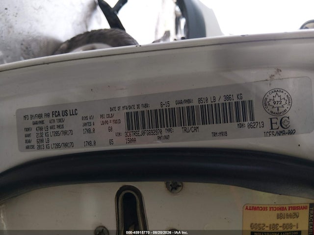 3C6TR5EJ0FG692970 RAM 2500 Power Wagon