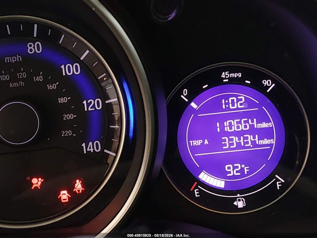 45915925 :رقم المزاد ، 3HGGK5H59GM701005 vin ، 2016 Honda Fit Lx مزاد بيع