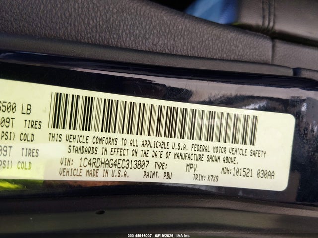 Продаж на аукціоні авто 2014 Dodge Durango Sxt, vin: 1C4RDHAG4EC313807, номер лоту: 45916007