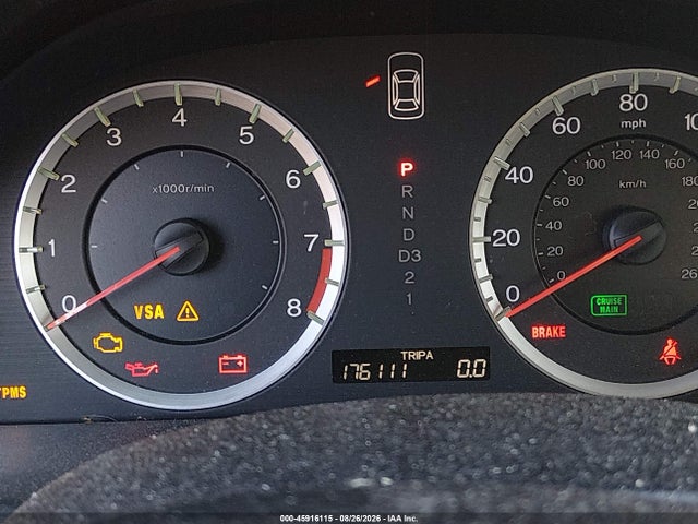 45916115 :رقم المزاد ، 1HGCP26859A135324 vin ، 2009 Honda Accord 2.4 Ex-l مزاد بيع