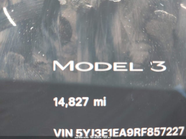 45916345 :رقم المزاد ، 5YJ3E1EA9RF857227 vin ، 2024 Tesla Model 3 Long Range Dual Motor All-wheel Drive/rear-wheel Drive مزاد بيع