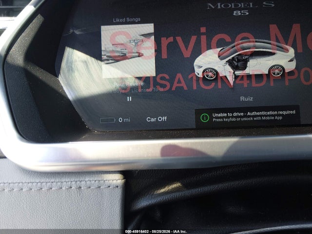 Aukcja sprzedaży 2013 Tesla Model S, vin: 5YJSA1CN4DFP09864, numer aukcji: 45916402