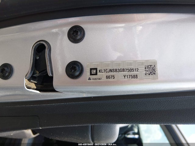 Продаж на аукціоні авто 2016 Chevrolet Trax Ls, vin: KL7CJNSB3GB750512, номер лоту: 45916408