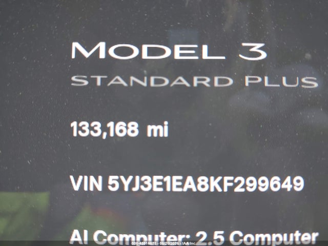 Продажа на аукционе авто 2019 Tesla Model 3 Long Range/mid Range/standard Range/standard Range Plus, vin: 5YJ3E1EA8KF299649, номер лота: 45916671