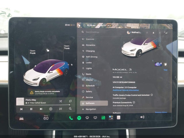 Продажа на аукционе авто 2019 Tesla Model 3 Long Range/mid Range/standard Range/standard Range Plus, vin: 5YJ3E1EA8KF299649, номер лота: 45916671