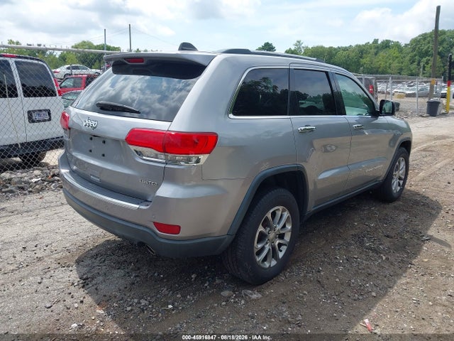 2016 Jeep Grand Cherokee Limited მანქანა იყიდება აუქციონზე, vin: 1C4RJFBG2GC491956, აუქციონის ნომერი: 45916847
