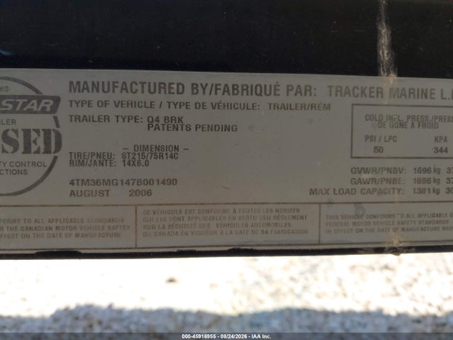 45916955 :رقم المزاد ، BUJA11TEH607 vin ، 2007 Tahoe Other مزاد بيع