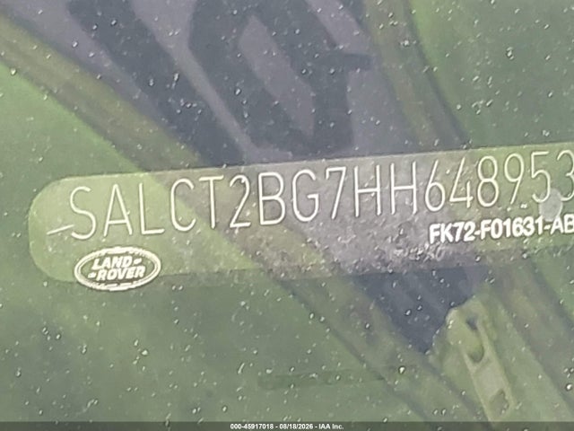 SALCT2BG7HH648953 Land Rover Discovery Sport Hse Lux