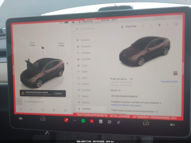 Продажа на аукционе авто 2023 Tesla Model Y Awd/long Range Dual Motor All-wheel Drive, vin: 7SAYGDEE0PF608576, номер лота: 45917140