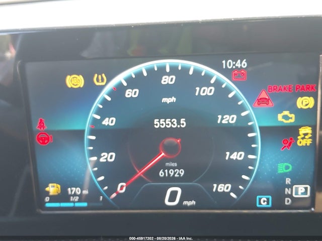 Aukcja sprzedaży 2020 Mercedes-benz Cla 250 4matic, vin: WDD5J4HB8LN079432, numer aukcji: 45917202