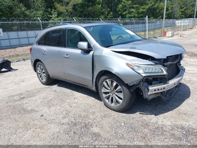 45917461 :رقم المزاد ، 5FRYD3H40GB020338 vin ، 2016 Acura Mdx Technology   Acurawatch Plus Packages/technology Package مزاد بيع