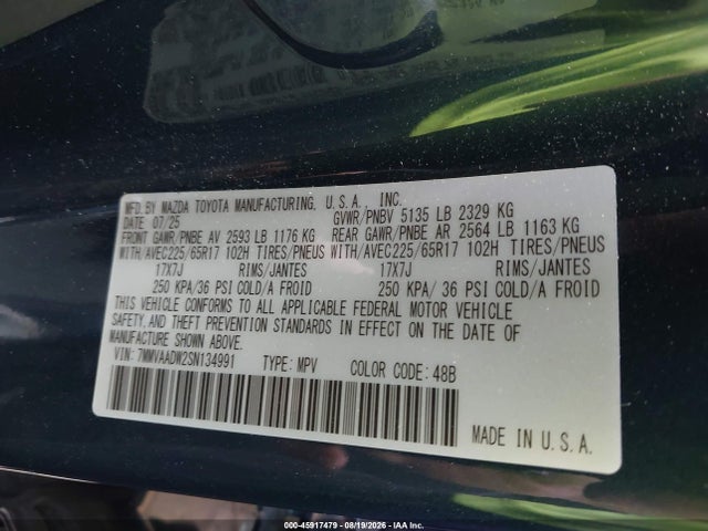 Продаж на аукціоні авто 2025 Mazda Cx-50 Hybrid Premium Package, vin: 7MMVAADW2SN134991, номер лоту: 45917479