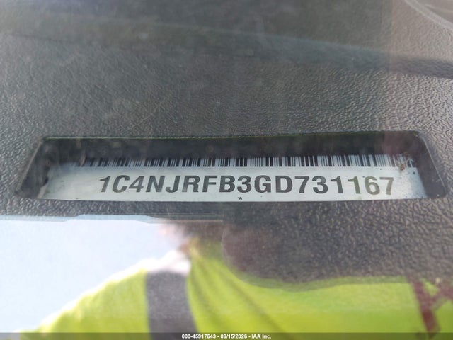 Aukcja sprzedaży 2016 Jeep Patriot High Altitude Edition, vin: 1C4NJRFB3GD731167, numer aukcji: 45917643