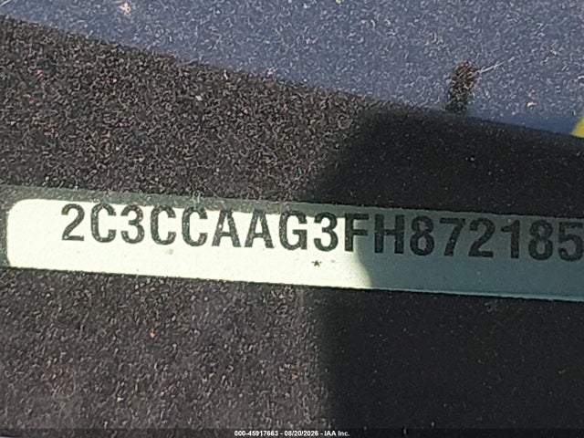 Aukcja sprzedaży 2015 Chrysler 300 Limited, vin: 2C3CCAAG3FH872185, numer aukcji: 45917663